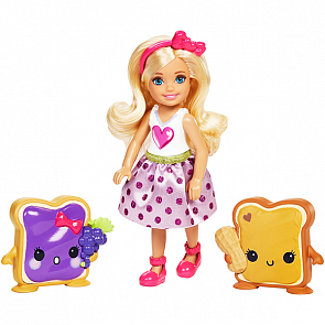Игрушка из серии Barbie Dreamtopia – Челси и вкусняшки (Mattel, FDJ10)